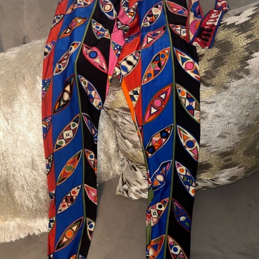 Emilio Pucci Multicolor Patterned Leggings
